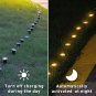 Solar LED Garden Pathway Light 15 30 LEDs 8 Modes Waterproof Outdoor Lawn Lamp Free Shipping