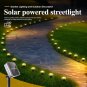 Solar LED Garden Pathway Light 15 30 LEDs 8 Modes Waterproof Outdoor Lawn Lamp Free Shipping