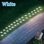 Solar LED Garden Pathway Light 15 30 LEDs 8 Modes Waterproof Outdoor Lawn Lamp Free Shipping