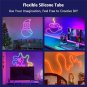 5V Smart RGB Neon Light Strip USB App Remote Control Music Sync Waterproof LED Strip Free Shipping
