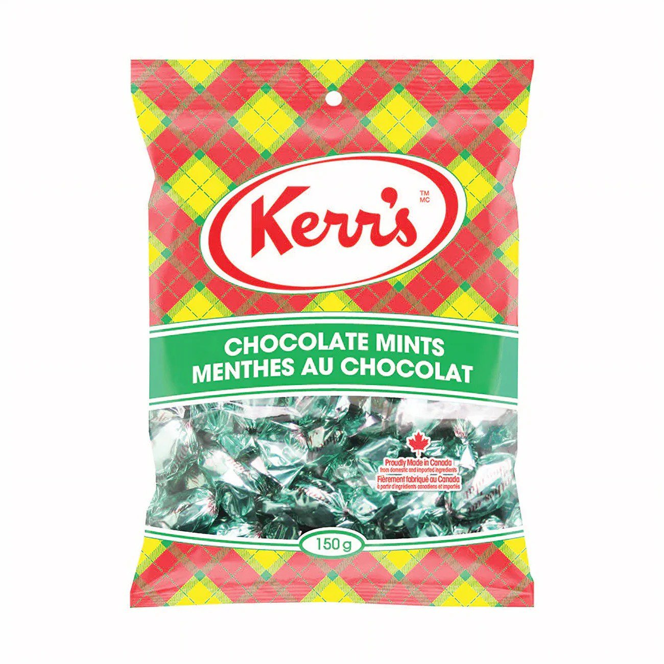 Kerr's Chocolate Mint Candy 150g 5.3oz Classic Mint Chocolate Candy Free Shipping