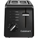 Cuisinart 2-Slice Compact Toaster Slots for Bagels & Bread (Black)- New Cuisinart 2-Slice Compact Toaster Slots for Bagels & Bread (Black)- New
