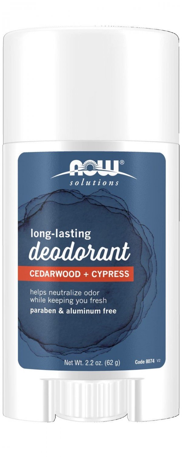 NOW Solutions Vegan Body Deodorant 2.2 oz Aluminum & Paraben Free