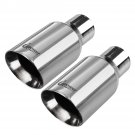 Upower Exhaust Tips 2 Pack 2.5in Inlet 4in Outlet 9in Long 304 Stainless Steel Upower Exhaust Tips 2 Pack 2.5in Inlet 4in Outlet 9in Long 304 Stainless Steel