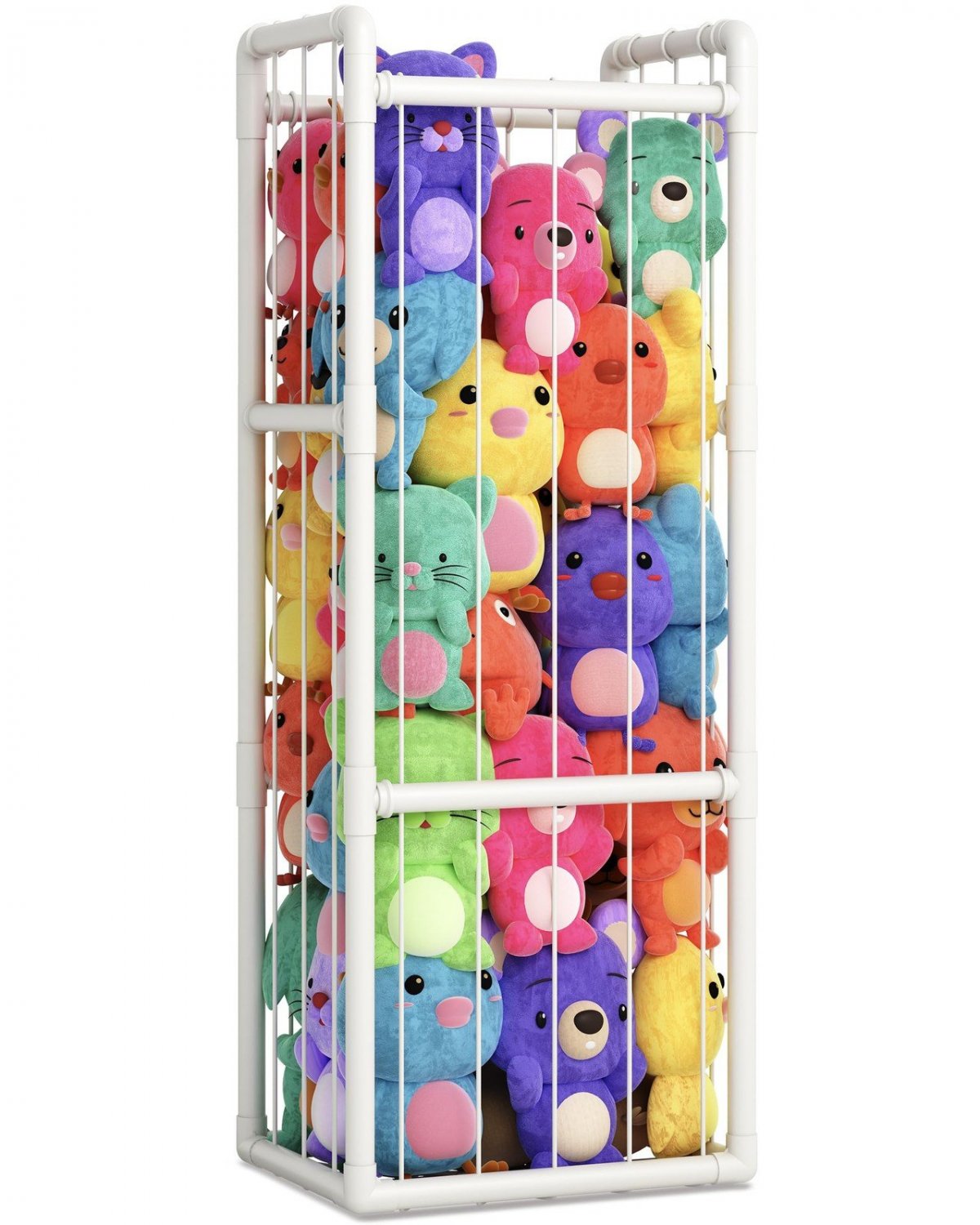 Stuffed Animal Storage Organizer Large Vertical Zoo Cage for Kids Bedroom Toys