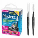 Piksters Interdental Brushes Size 7 Black 40 Pack Dental Cleaning Brushes Piksters Interdental Brushes Size 7 Black 40 Pack Dental Cleaning Brushes