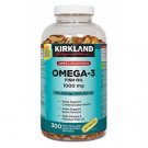 Kirkland Signature Omega 3 Fish Oil 1000mg 300 Softgels Super Concentrate Kirkland Signature Omega 3 Fish Oil 1000mg 300 Softgels Super Concentrate