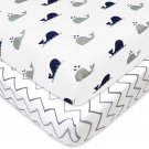 TL Care 2 Pack Cotton Jersey Knit Fitted Portable Mini Crib Sheets Printed TL Care 2 Pack Cotton Jersey Knit Fitted Portable Mini Crib Sheets Printed