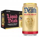 Liquid Death Grave Fruit Sparkling Water 12oz Pack of 12 Less Sugar Cans Liquid Death Grave Fruit Sparkling Water 12oz Pack of 12 Less Sugar Cans