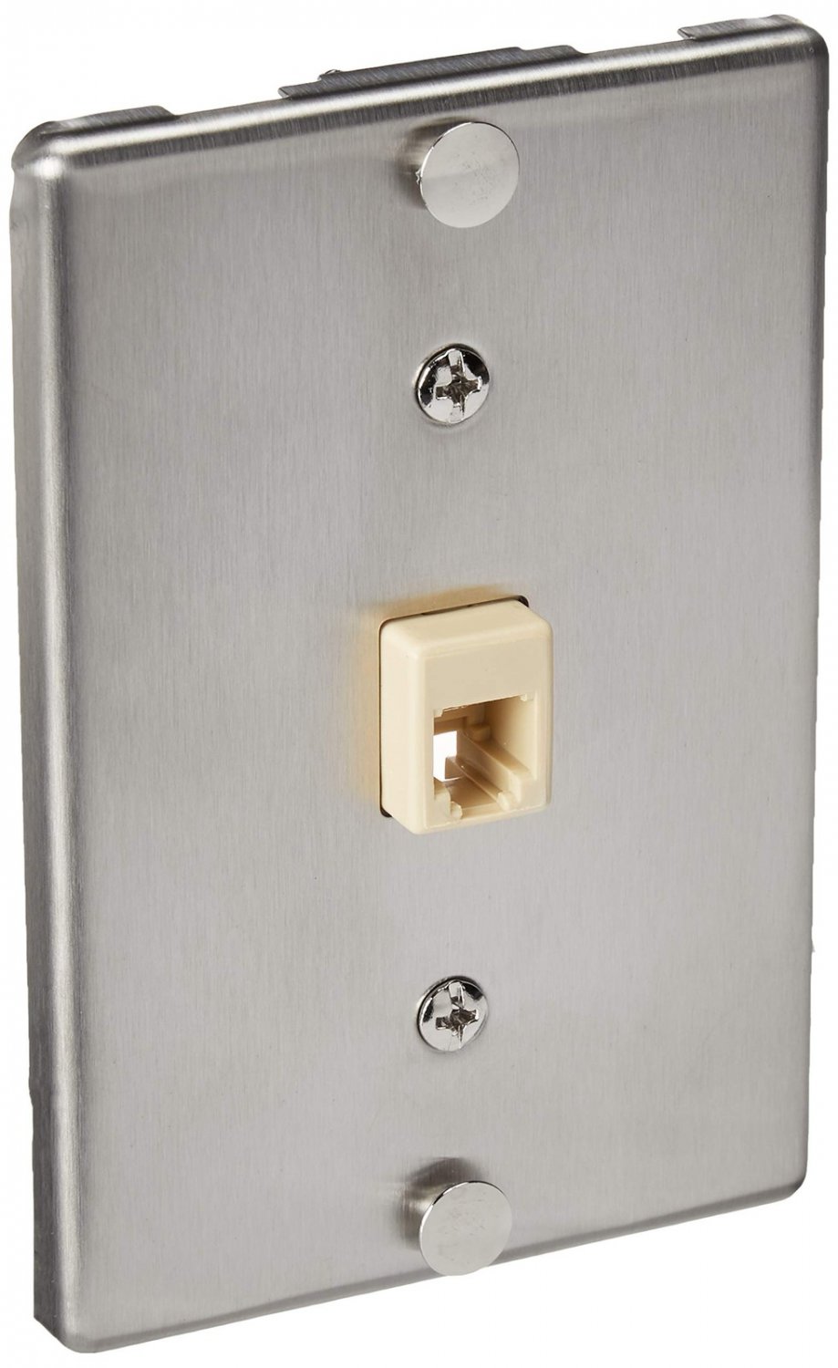 Leviton C0256-SS Telephone Wall Phone Wallplate Surface Mount Jack Pack of 2