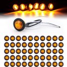 TMH 3/4 Inch Amber LED Trailer Marker Lights Pack of 50 Waterproof Clearance Lamps TMH 3/4 Inch Amber LED Trailer Marker Lights Pack of 50 Waterproof Clearance Lamps
