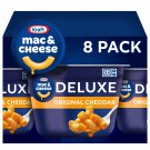 Kraft Deluxe Original Macaroni Cheese 8 Count Cups Microwavable Dinner