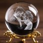 Custom Photo Crystal Ball Personalized Laser Engraved Glass Sphere with Picture Text