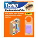 TERRO Clothes Moth Killer T2903 3 Pack Kills Adult Clothes Moths Larvae Eggs TERRO Clothes Moth Killer T2903 3 Pack Kills Adult Clothes Moths Larvae Eggs