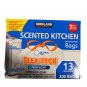 Kirkland Flex-Tech 13 Gallon Scented Kitchen Trash Bags 200 Count USA Made