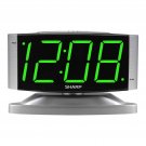 SHARP LED Digital Alarm Clock Swivel Base Outlet Powered Free Shipping SHARP LED Digital Alarm Clock Swivel Base Outlet Powered Free Shipping