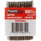 RotoZip GP50 1/8 Inch Drywall Guidepoint Cutting Bits 50 Pack RotoZip GP50 1/8 Inch Drywall Guidepoint Cutting Bits 50 Pack