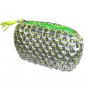 Green Poptop Makeup Bag