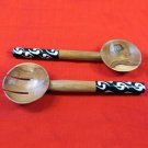 Olive Wood Salad Serving Set 11 inch