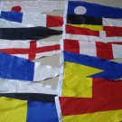 International Maritime Pennants (Signal Flags) - 28" X 12" - Total 14 Flags