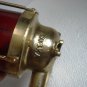 VINTAGE ship's BRASS Passage Light / Lamp - RED GLASS -SHIP'S 100% ORIGINAL