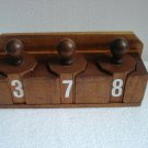 ANTIQUE Wooden Number Rout Box - WOODEN  - SHIP'S 100% ORIGINAL (H)