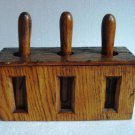 ANTIQUE Wooden Number Rout Box - WOODEN  - SHIP'S 100% ORIGINAL (G)