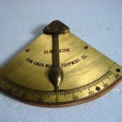 Sam Hwan ANTIQUE Marine Clinometer - BRASS - SHIP'S 100% ORIGINAL