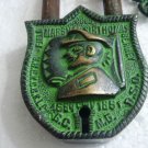 ANTIQUE Style Padlock - Lock with Key - Brass Made (B)