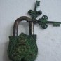 ANTIQUE Style ROYAL Padlock - Lock with Key - Brass Made (A)