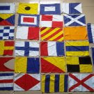 MARINE NAVY Signal Code FLAG Set - 100% COTTON  -Set of Total 26 flag