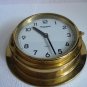 NILS V. DAHL - MALMO  Marine WALL QUARTZ Clock - BRASS - SHIP'S ORIGINAL