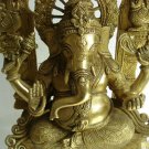 Extra Large - Ganesha Statue * BRASS * SOLID HEAVY WEIGHT * Indian Lord