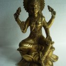 Lord GAYATRI Maa Statue * BRASS * SOLID HEAVY WEIGHT * Indian Lord