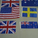 Lot of 150 pieces FLAGS - USA, ENGLAND, AUSTRALIA, SWEDEN, NEW ZEALAND, UK