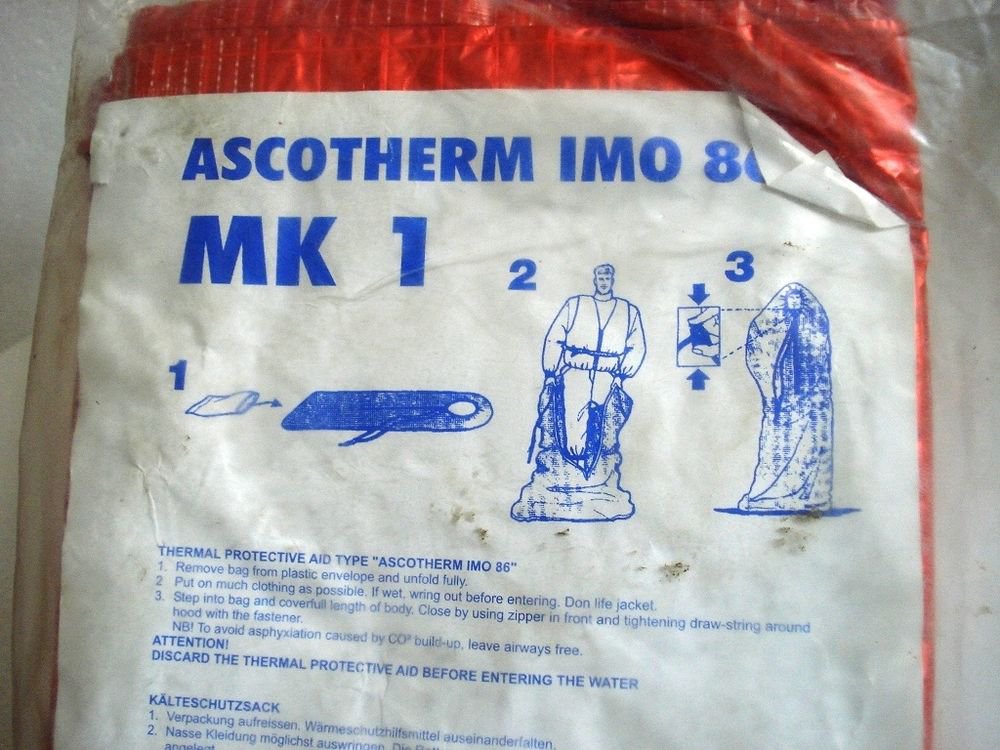 TPA THERMAL PROTECTIVE AID NEVER USED OLD STOCK (C)