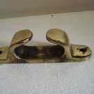 Real ANTIQAUE Vintage BOLLARD Boat Cleat - BRASS - SHIP'S 100% ORIGINAL (E)