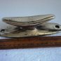 Real ANTIQAUE Vintage BOLLARD Boat Cleat - BRASS - SHIP'S 100% ORIGINAL (C)