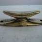 Real ANTIQAUE Vintage BOLLARD Boat Cleat - BRASS - SHIP'S 100% ORIGINAL (C)
