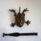 ANTIQUE Style FROG Type Padlock - Lock with Key - Brass Made (A)