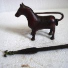 ANTIQUE Style HORSE Type Padlock - Lock with Key - Brass Made (B)