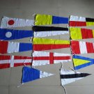 International MARITIME Pennants (Signal Flags) - 20" X 8.5" - Total 14 Flags