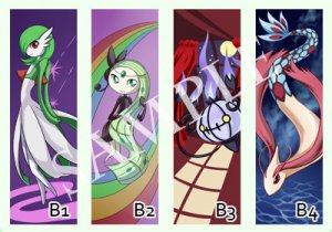 Pokemon- Bookmarks (set of 4)