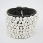 Mother Of Pearl Handmade Hemp Wire Cuff