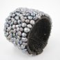 Mother Of Pearl Handmade Hemp Wire Cuff