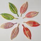 bead beading Shinny leaves  embroidery badge DIY accessory Embellishment※4DesignCraft※