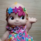 Headband Doll hair Embellishments colourful floral flower Patch DIY Bdoll 4DesignCraft