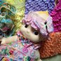 Headband Doll hair Embellishments colourful floral flower Patch DIY Bdoll 4DesignCraft