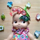 Doll hair Embellishments  flower Patch DIY Bdoll blythe pullip kewpie 4DesignCraft