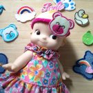 $0.4pc DIY scrapbook doll project scrapbooking hair accessory 4designcraft